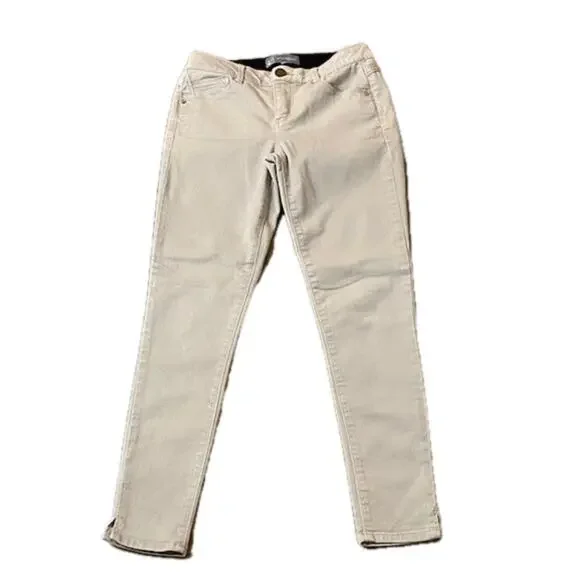 Nordstrom Wit & Wisdom Khaki 'Ab'Solution High Waist Ankle Skinny Pants Size 0 - Picture 6 of 10